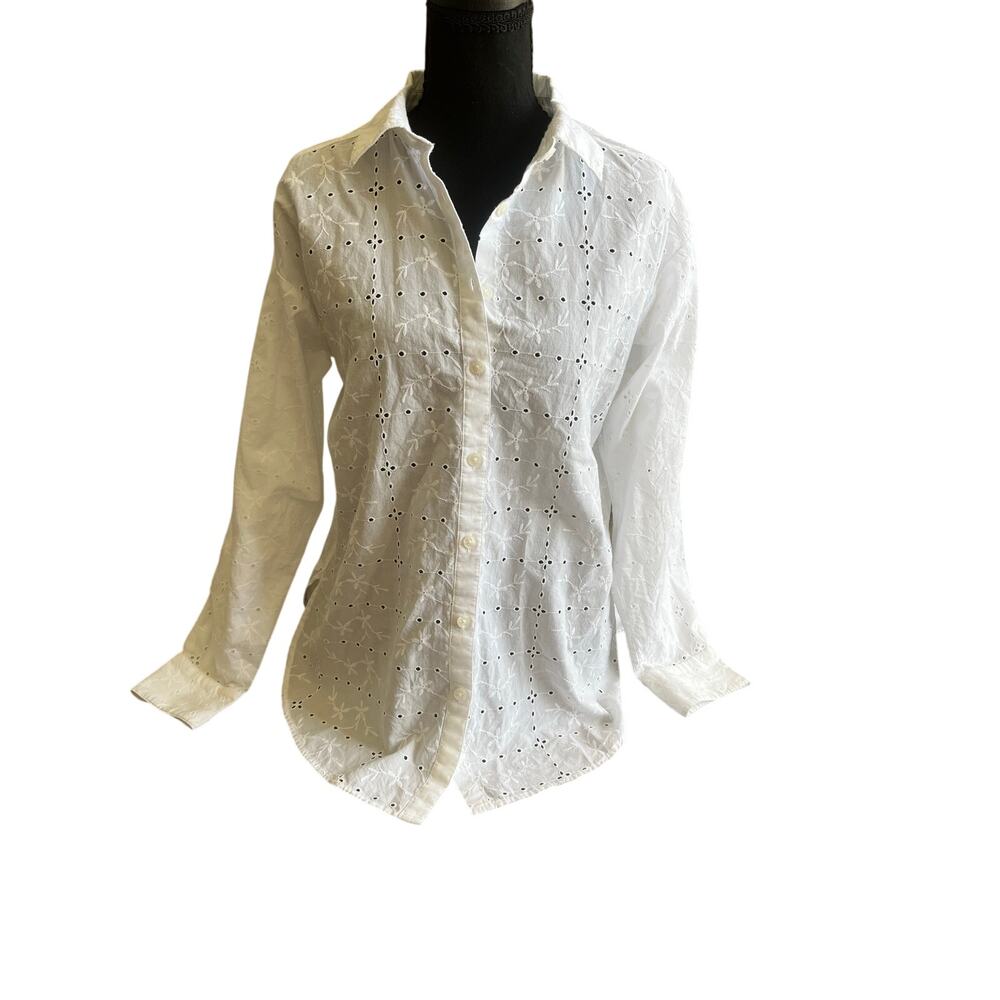 Loft Eyelet Everyday Oversized Shirt